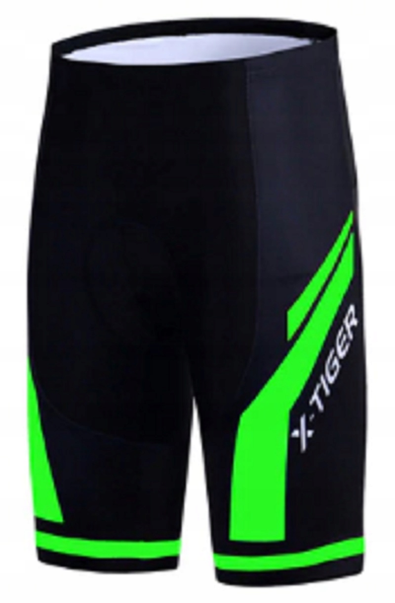STRÓJ ROWEROWY KOMPLET KOLARSKI SPODENKI ŻELOWE KOSZULKA XL X-TIGER ZIELON Marka X-Tiger