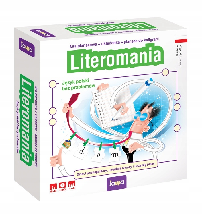 

Gra Planszowa Literomania Układanka Kaligrafia