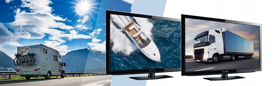 TELEWIZOR SAMOCHODOWY 22" SMART TV WebOs HbbTV 12V Format HD Full HD