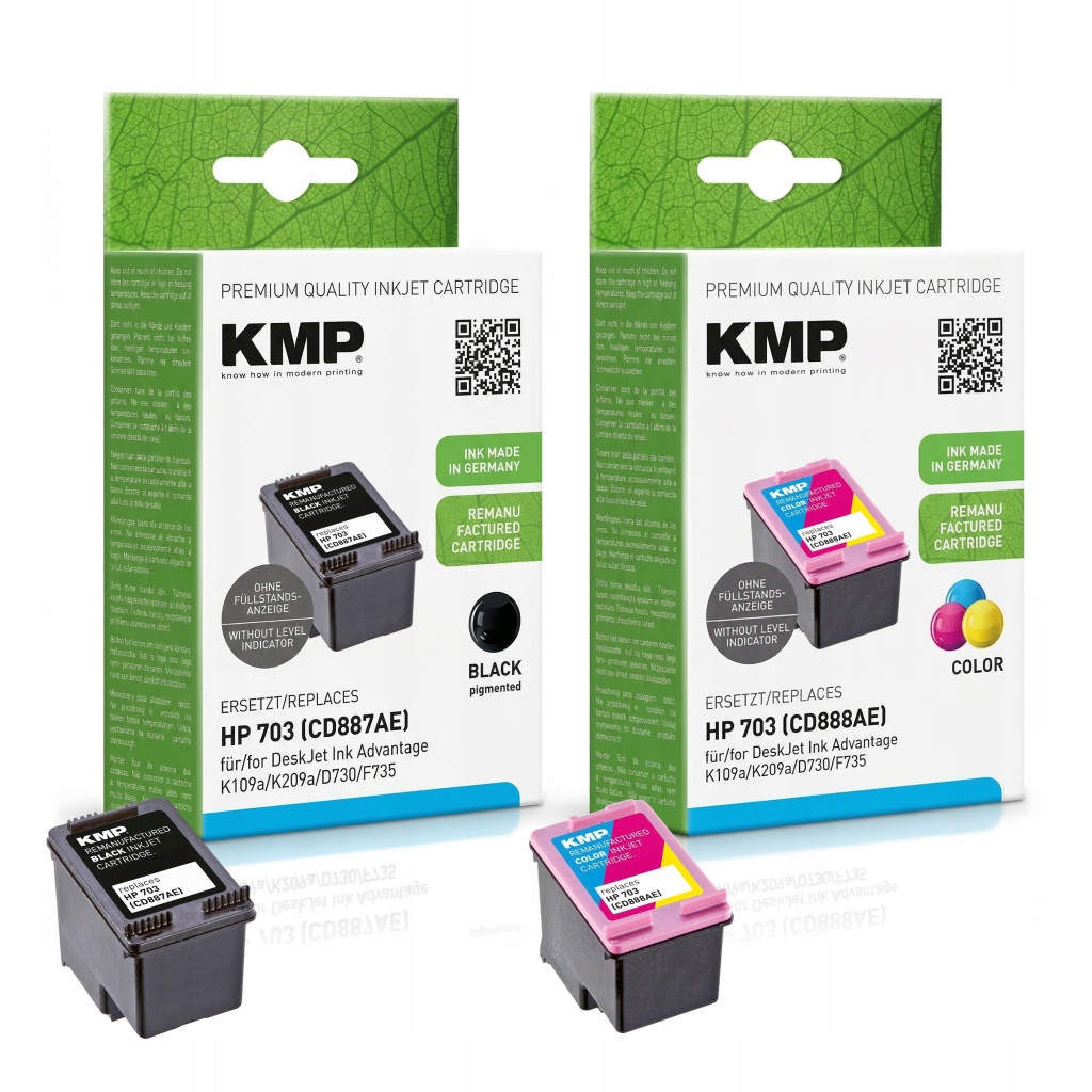 Tusz do Hp 703 czarny i kolor zestaw