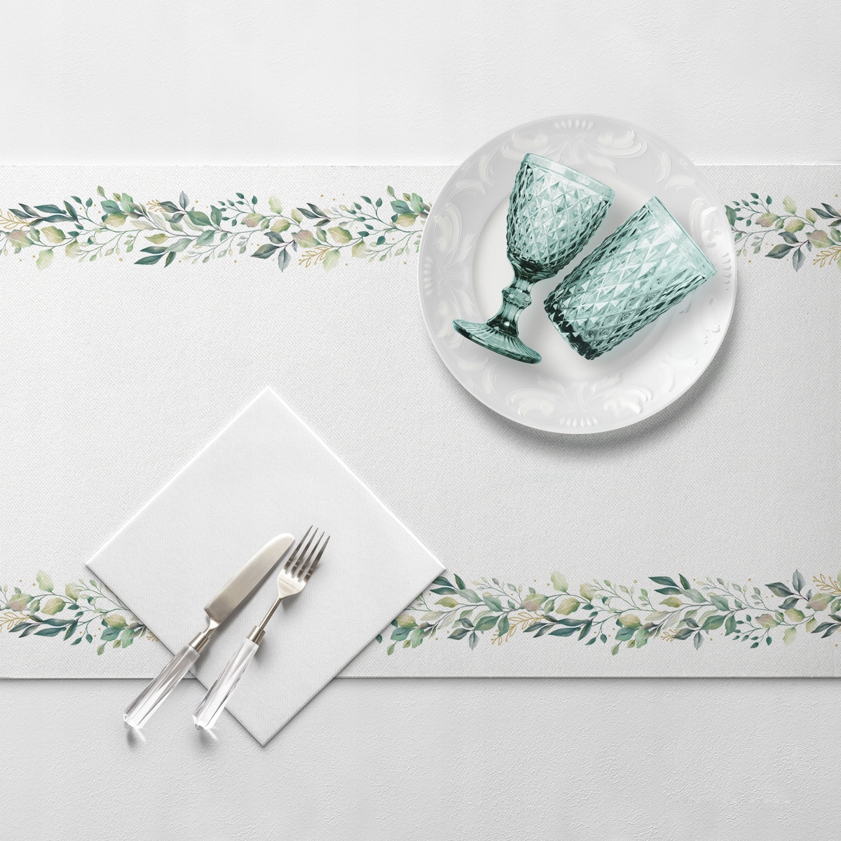 Bieżnik flizelinowy Komunia ELEGANT LEAVES 24m Kod producenta AAR008100