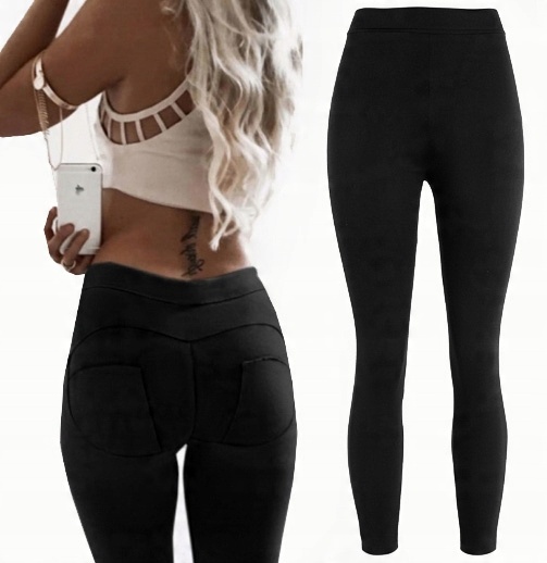

Modelujące Spodnie Legginsy Leginsy Czarne L 40