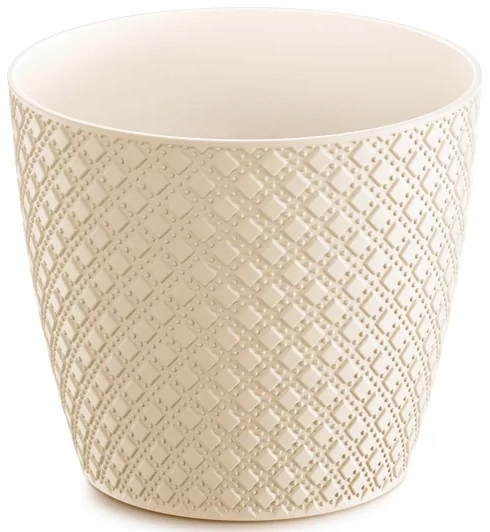 Doniczka Osłonka ORIENT 16 cm kolor BIAŁY BIAŁA Kod producenta 129356