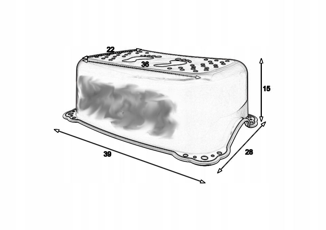 Podest antypoślizgowy stopień schodek podnóżek szary ZEBRY ZEBERKI Maltex Szerokość produktu 42.5 cm