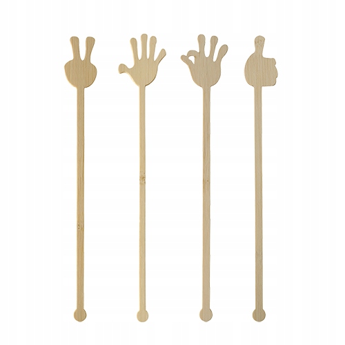 

Mieszadełka do drinków z bambusa 21 cm Hands A'100