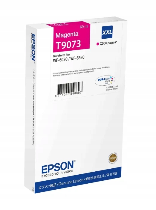 Tusz Epson T9073 C13T90734N červený (magenta)
