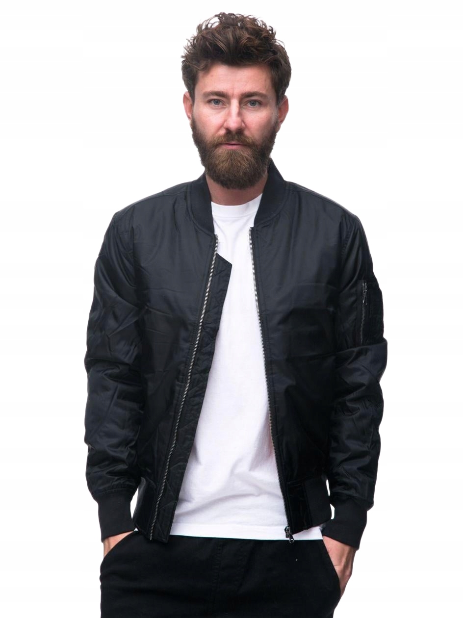 Urban Classics Pánská Bomber Bunda Černá, Velikost 6BB