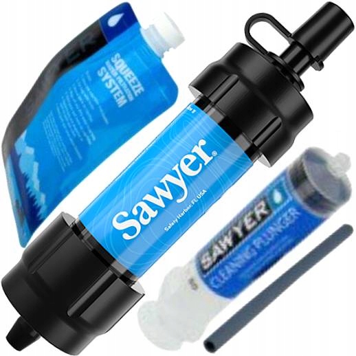 Turistický Cestovní Filtr Na Vodu Sawyer Mini Water Filtration System Blue