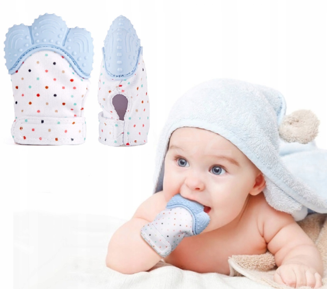 

Gryzak Rękawiczka Szeleścik Ząbkowanie Niebieska