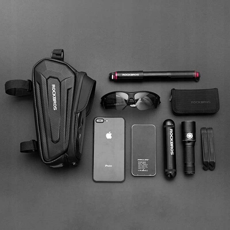 ROCKBROS SAKWA ROWEROWA TORBA NA RAMĘ PANCERNA Z POKROWCEM NA TELEFON 1,5L Stan opakowania oryginalne