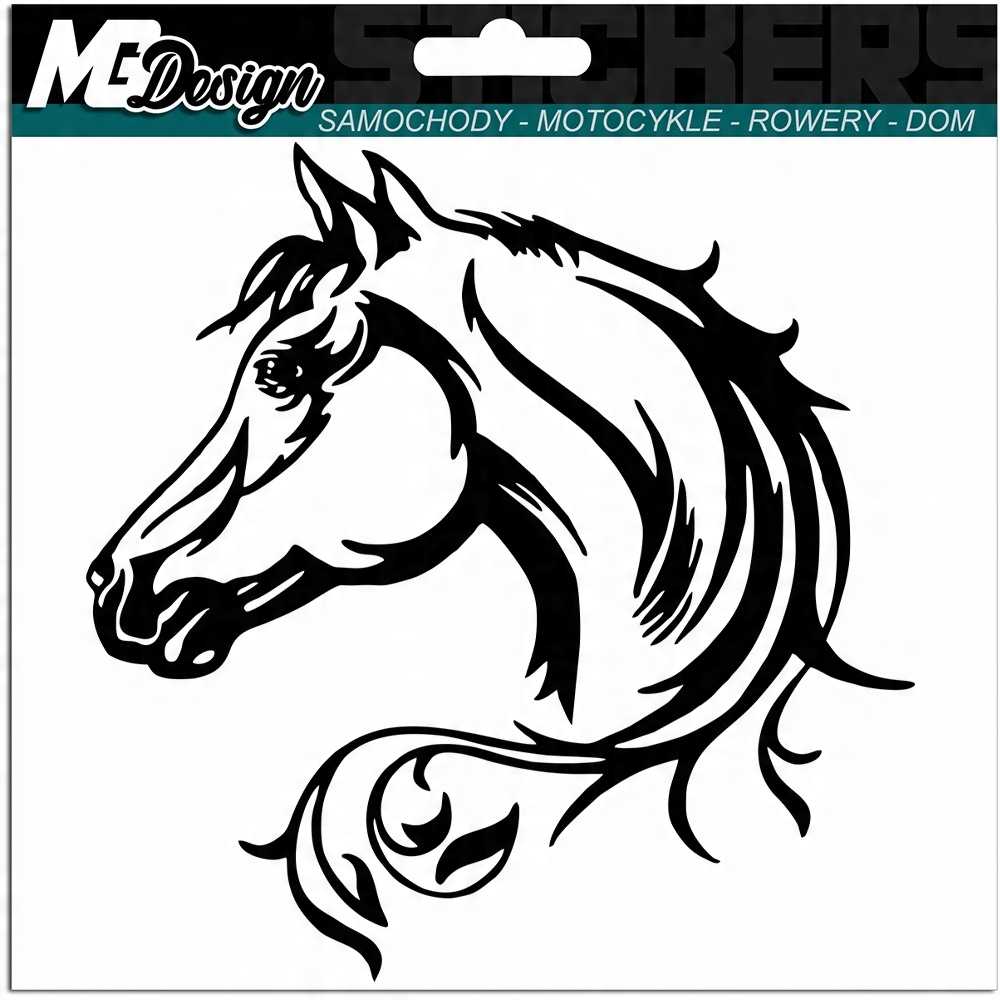 

Naklejka na samochód auto Koń Horse Animal 15x15