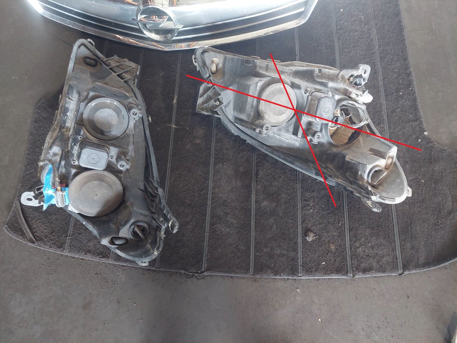 complete front bonnet BLOTNIIK light OPEL ASTRA H LIFT Z176