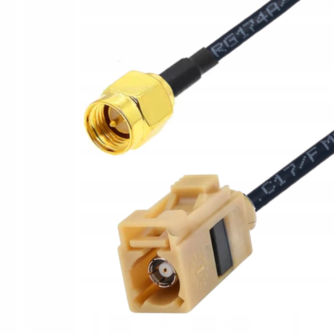 Pigtail Fakra K zásuvka Sma zástrčka RG174 5 m