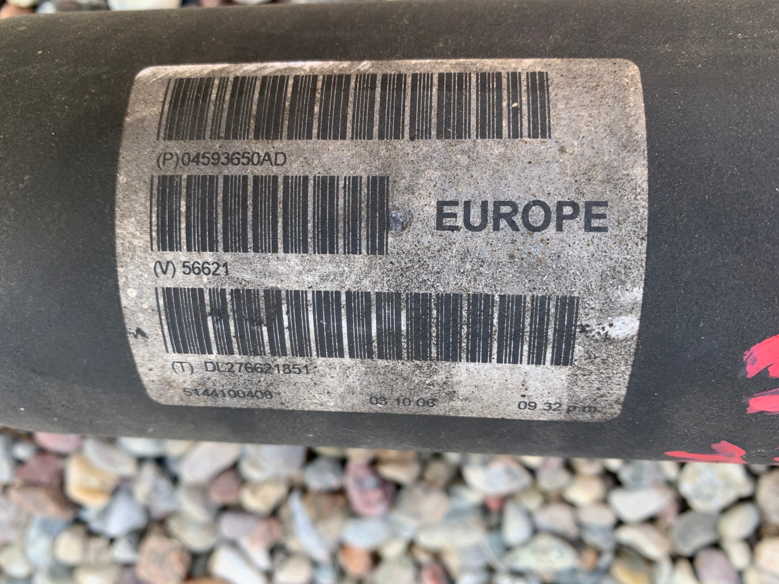 CHRYSLER 300C 3.0 V6 CRD cardan 04593650AD