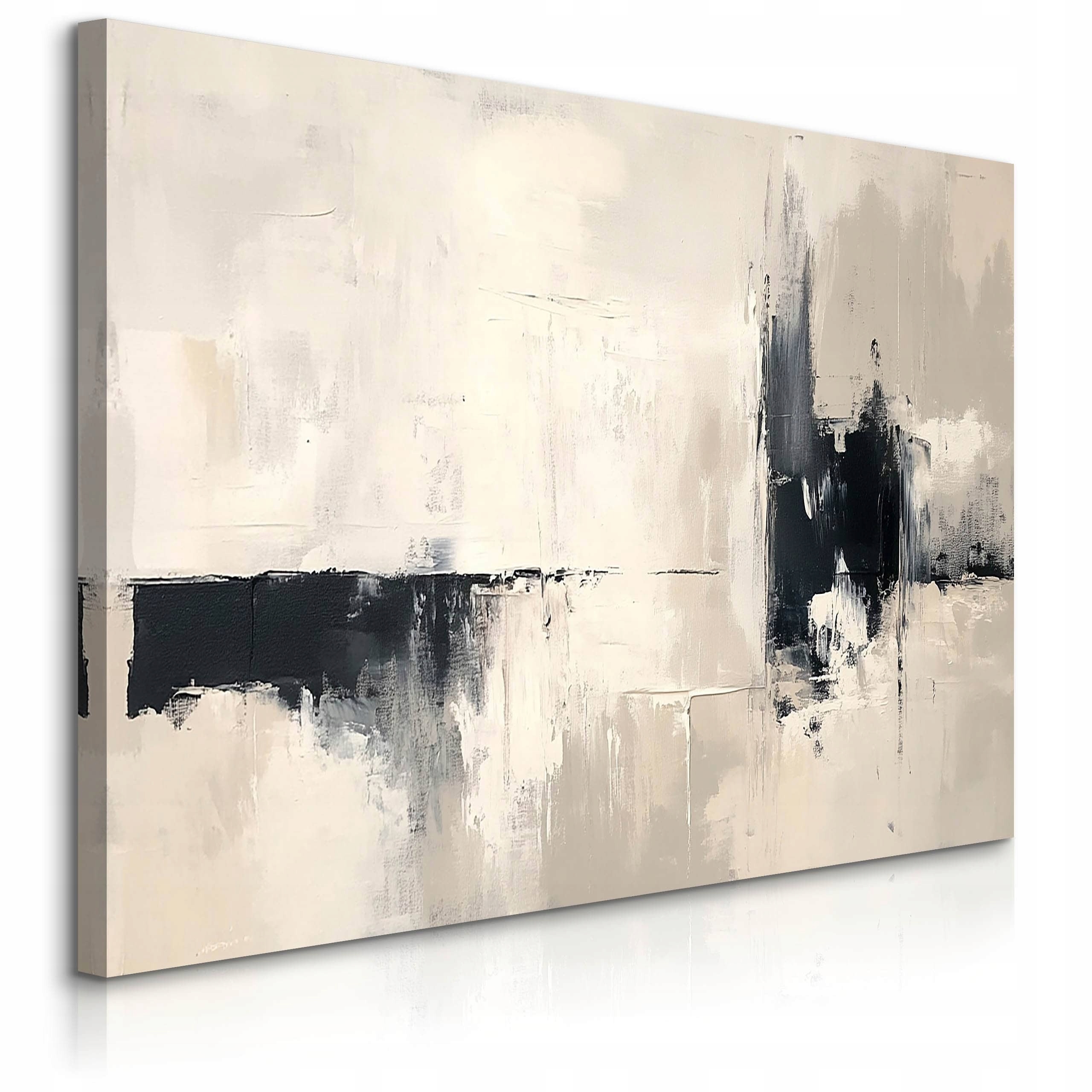 Obraz Canvas Do Salonu Sypialni Beżowa Abstrakcja Styl Boho 120x80