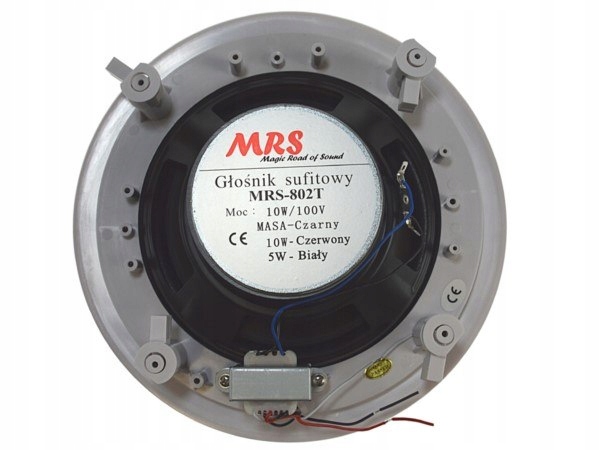GŁOŚNIK SUFITOWY MRS-802T DWUDROŻNY 5/10W Kod producenta Inny