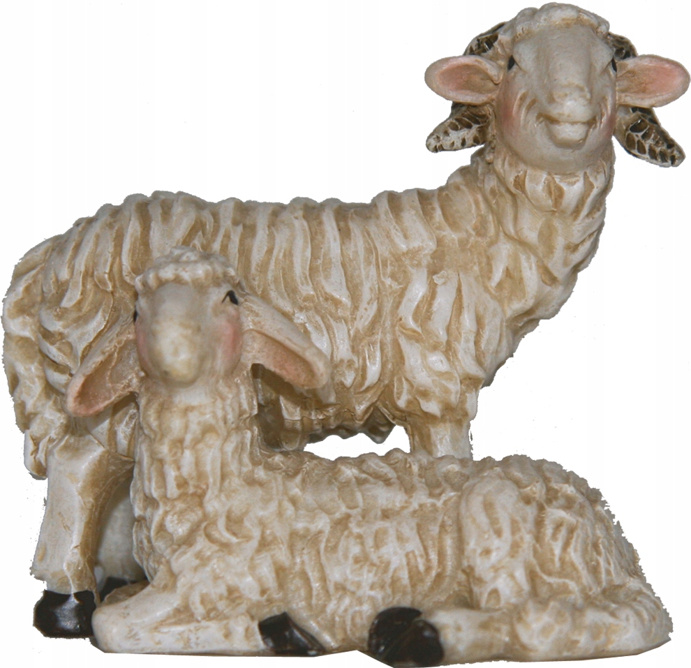 

Baran z leżącą owcą- 4,5cm wys. do figur 8-11cm