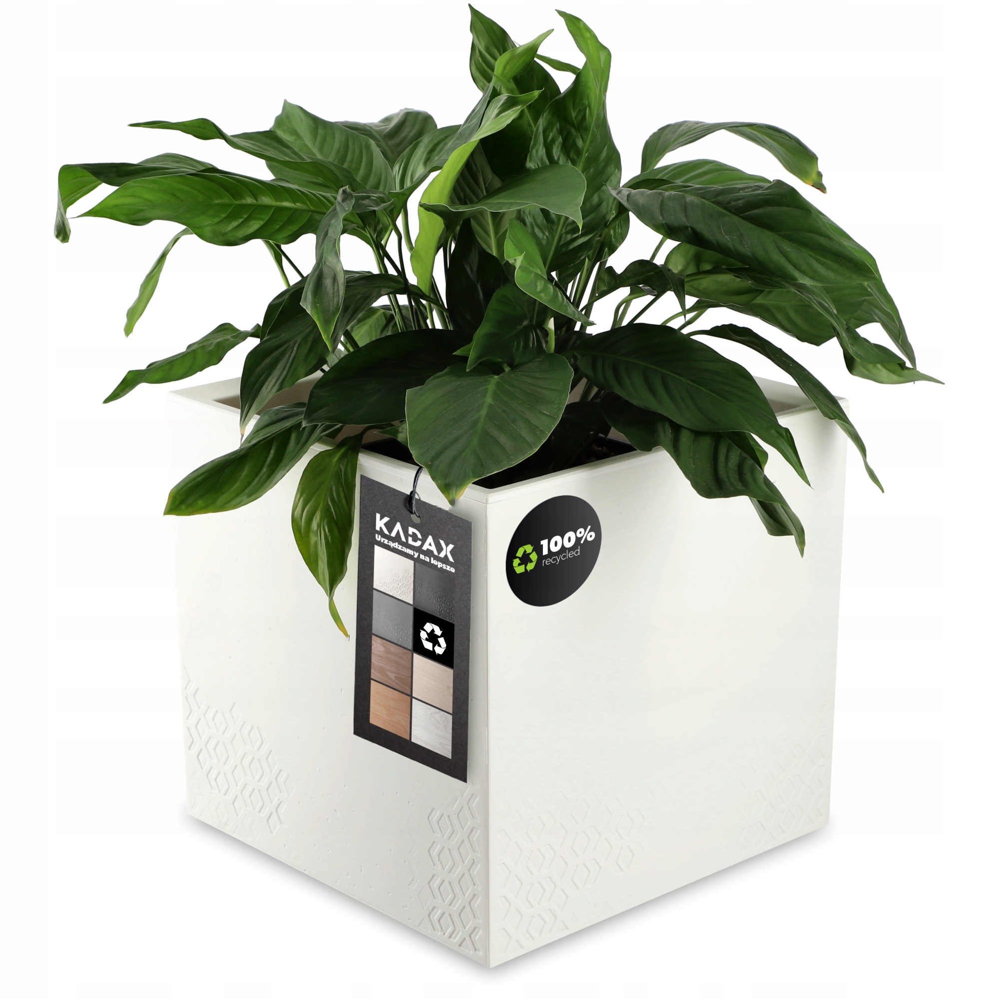 

Doniczka Donica Na Kółkach Eko 40x40CM Biała