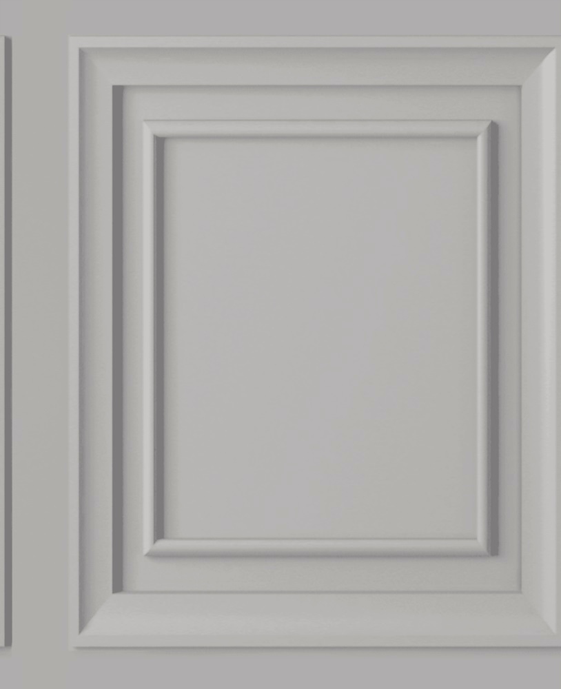 Šedá Tapeta Na Zeď Napodobující Panely Obložení 3D