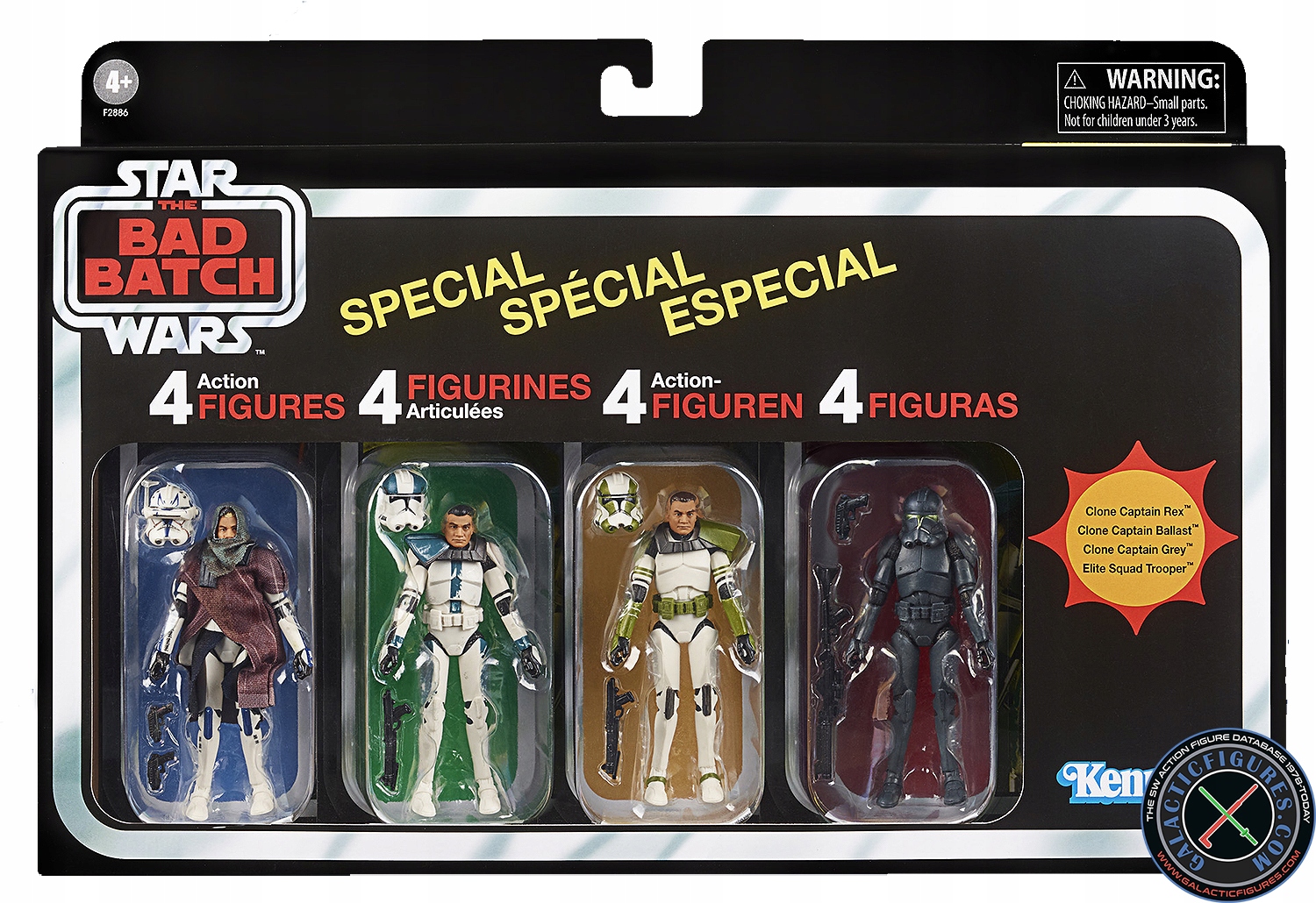 Hasbro Sada 4 figurek Star Wars The Bad Batch Vintage