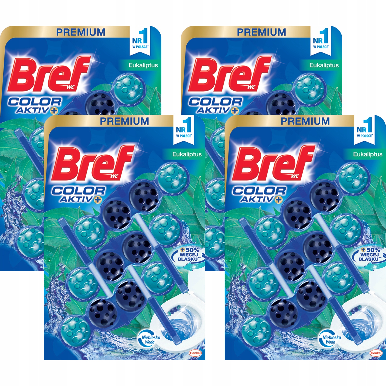 

Bref Color Active Zawieszka Wc Eukaliptus 12x50g
