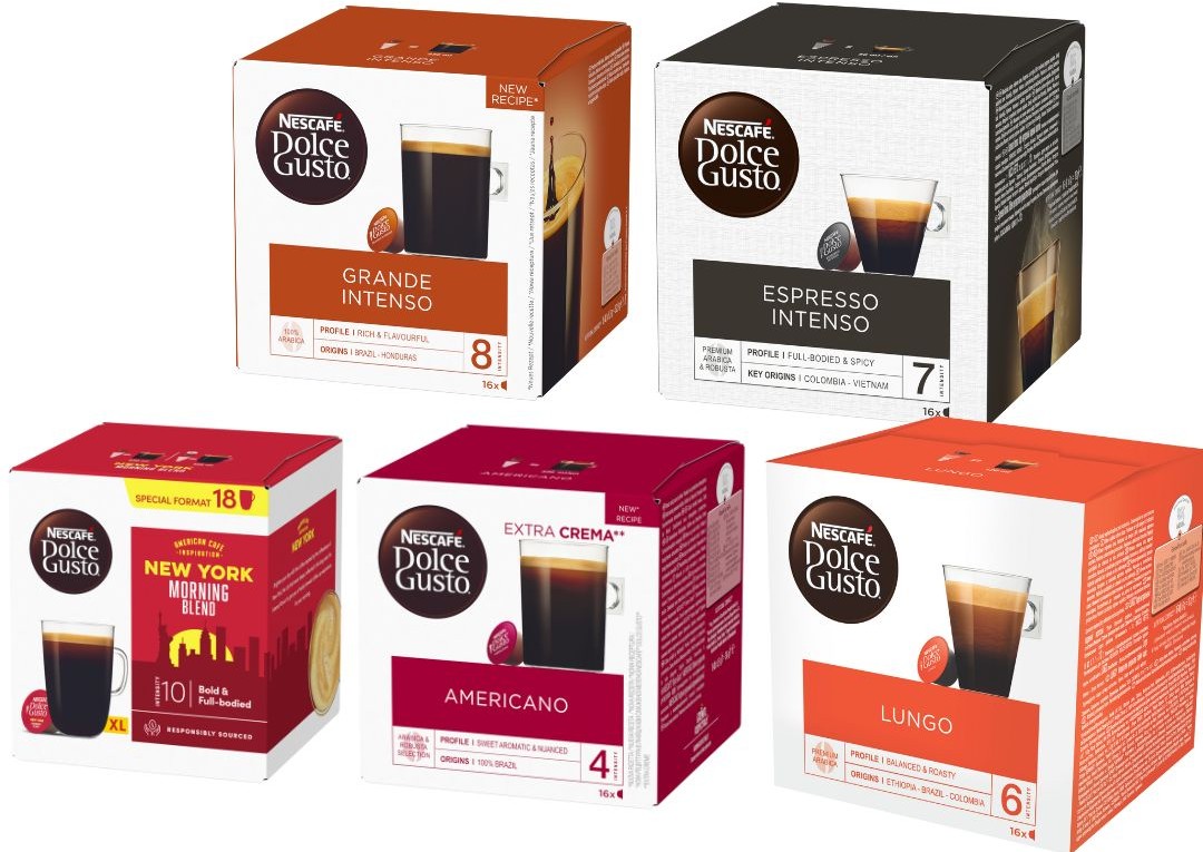 Zestaw Kapsułek do Dolce Gusto Nescafe MIX 82 sztuk 5x16