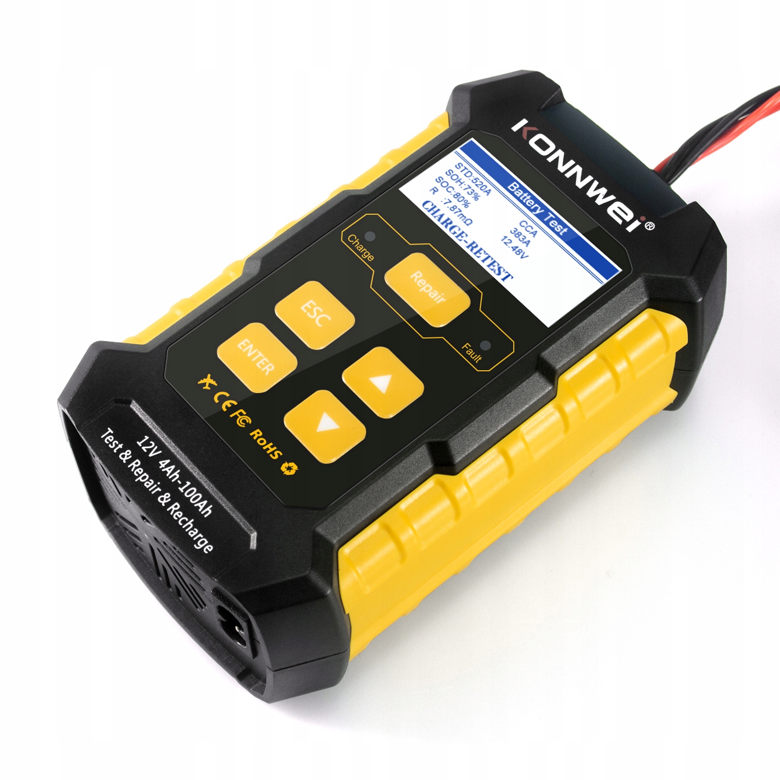 TESTER AKUMULATORA KONNWEI KW510 12V LADOWANIE 5A Mark Konnwei