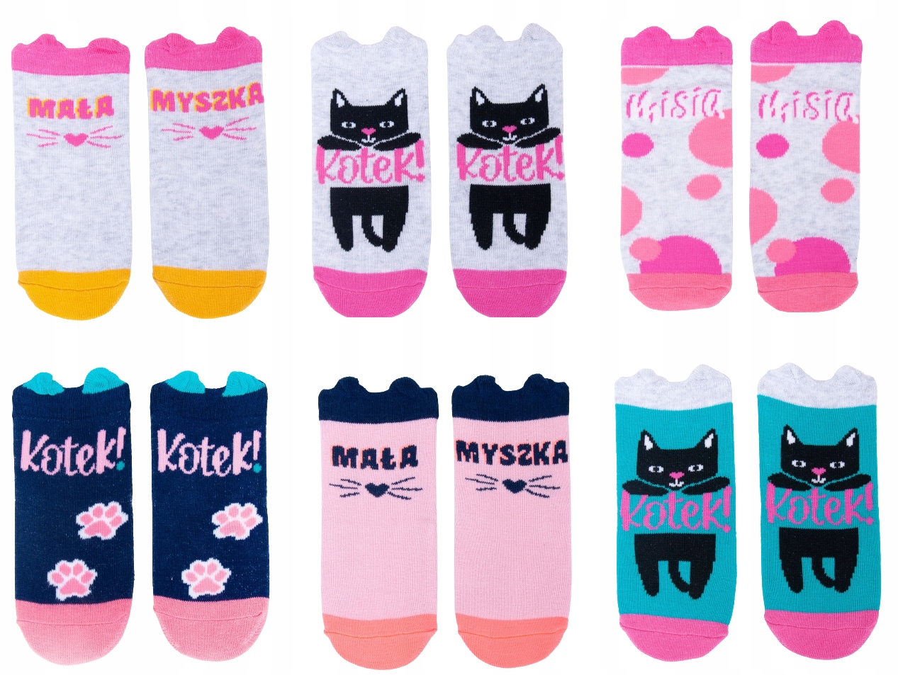 

Yo! 6 par Skarpety 3D uszy 17-19 11cm SKC/3D-EARS