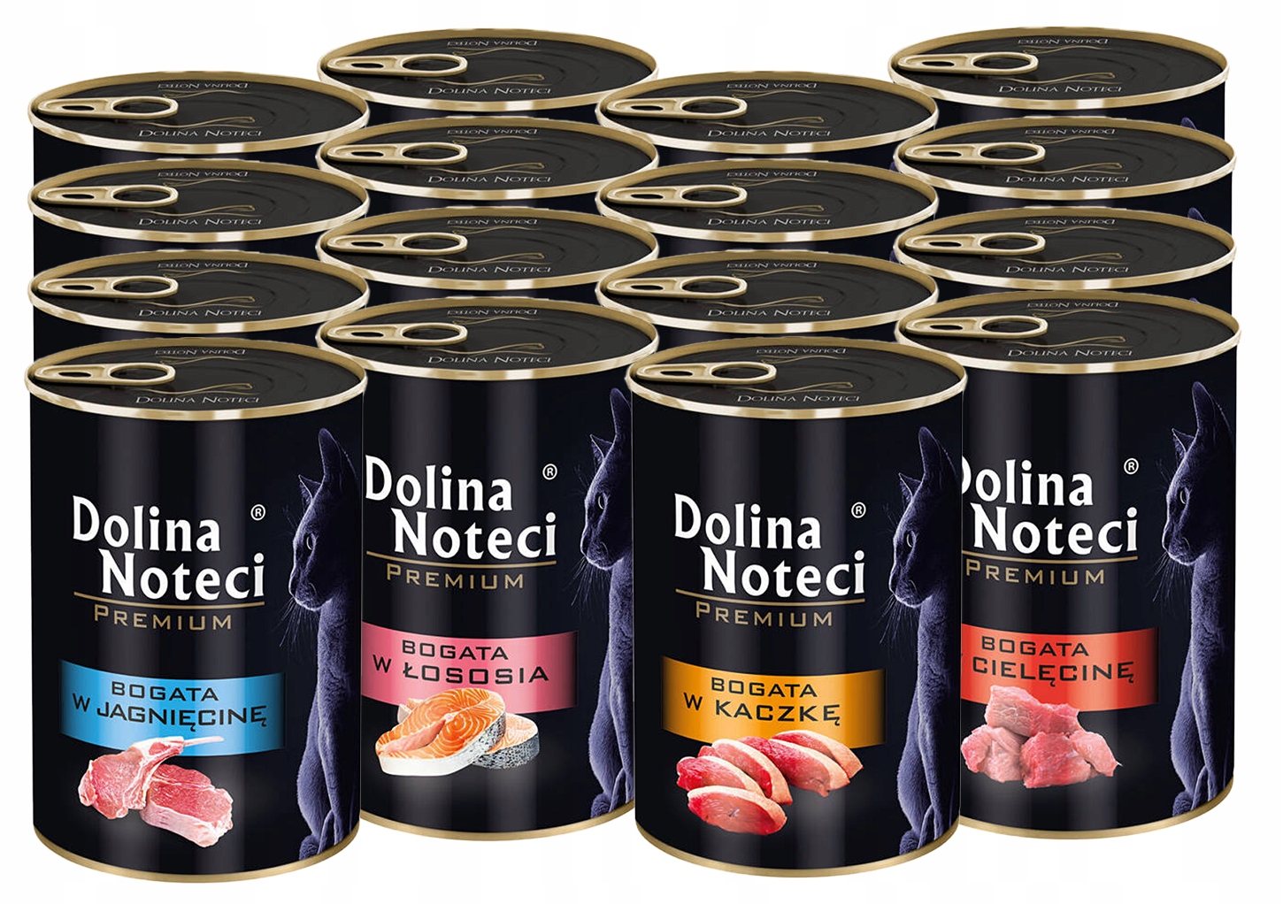 Levně Dolina Noteci Premium Krmivo pro kočky konzerva MIX 4 příchutí 12x400g