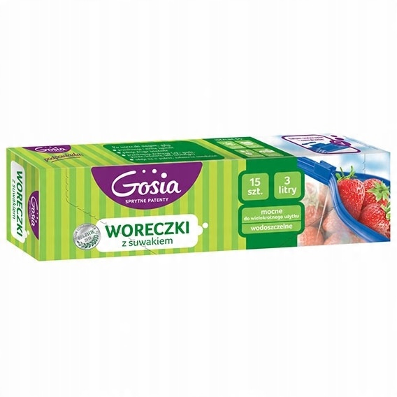 

Woreczki z suwakiem zamykaniem Gosia 3L 15szt