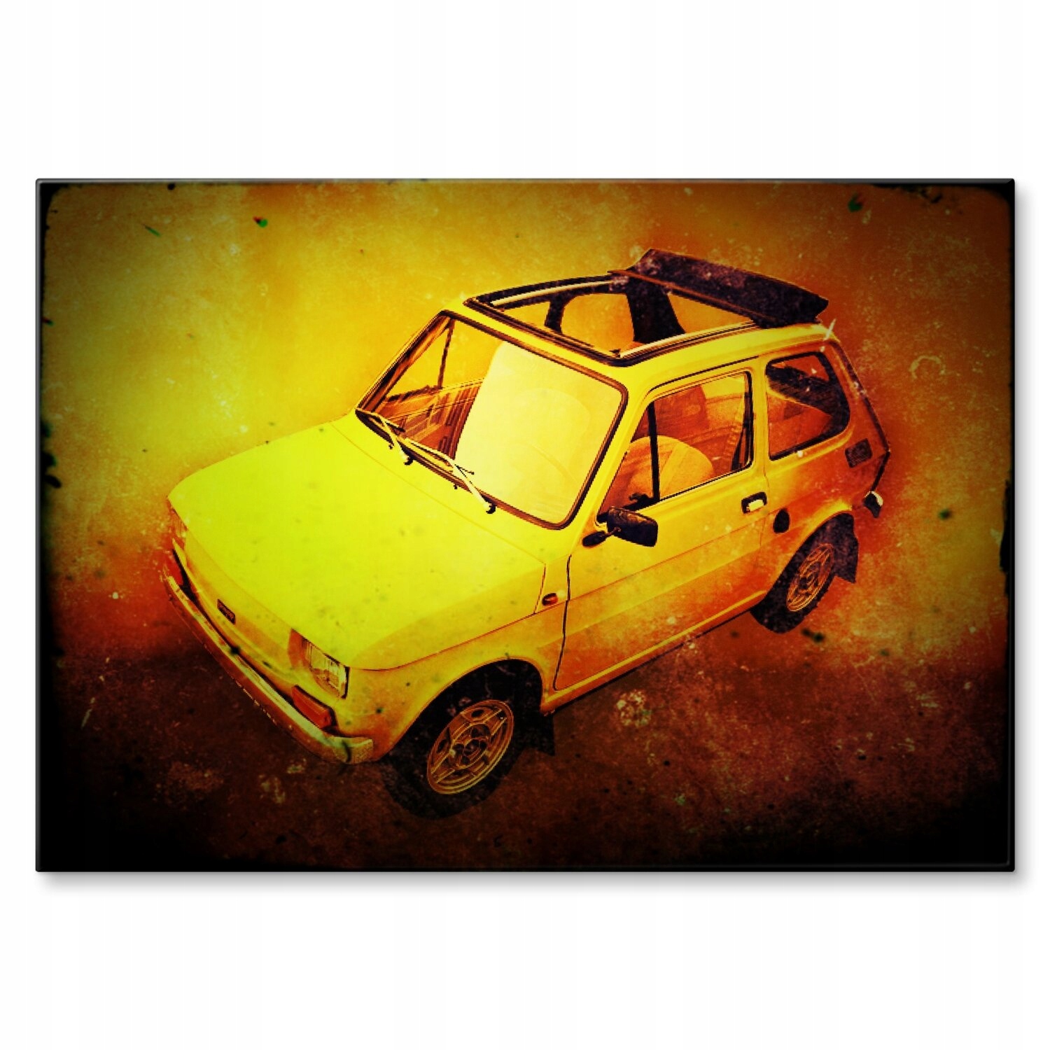 Kovový plakát 126p batole cabrio vintage Szyld Plech 42 x 59,4 cm +zdarma