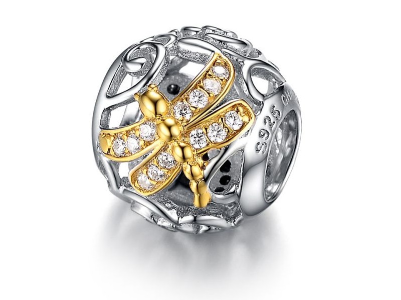 

Koralik Do Pandora Beads Ważka Dragonfly Owad