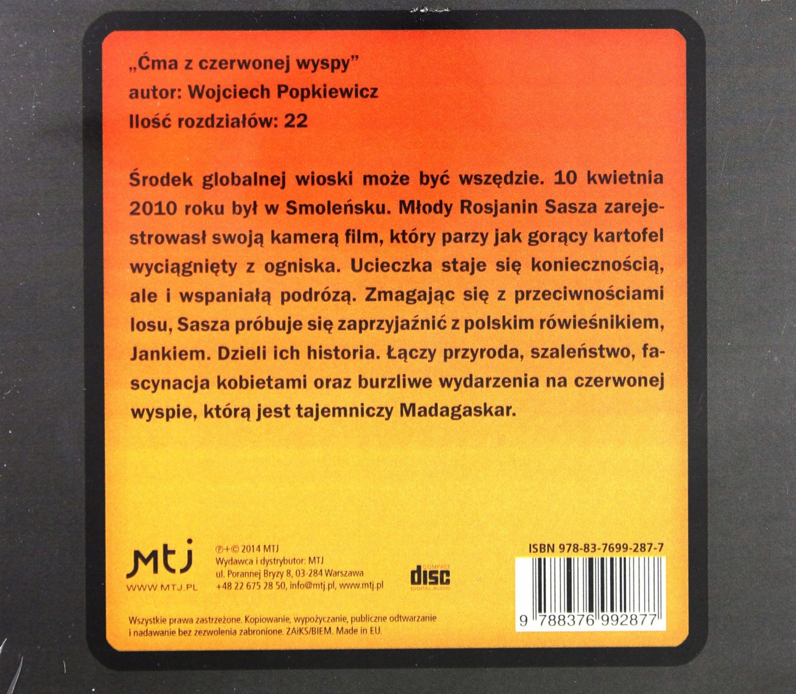 ĆMA Z CZERWONEJ WYSPY - WOJCIECH POPKIEWICZ, KRZYS Rok wydania 2014