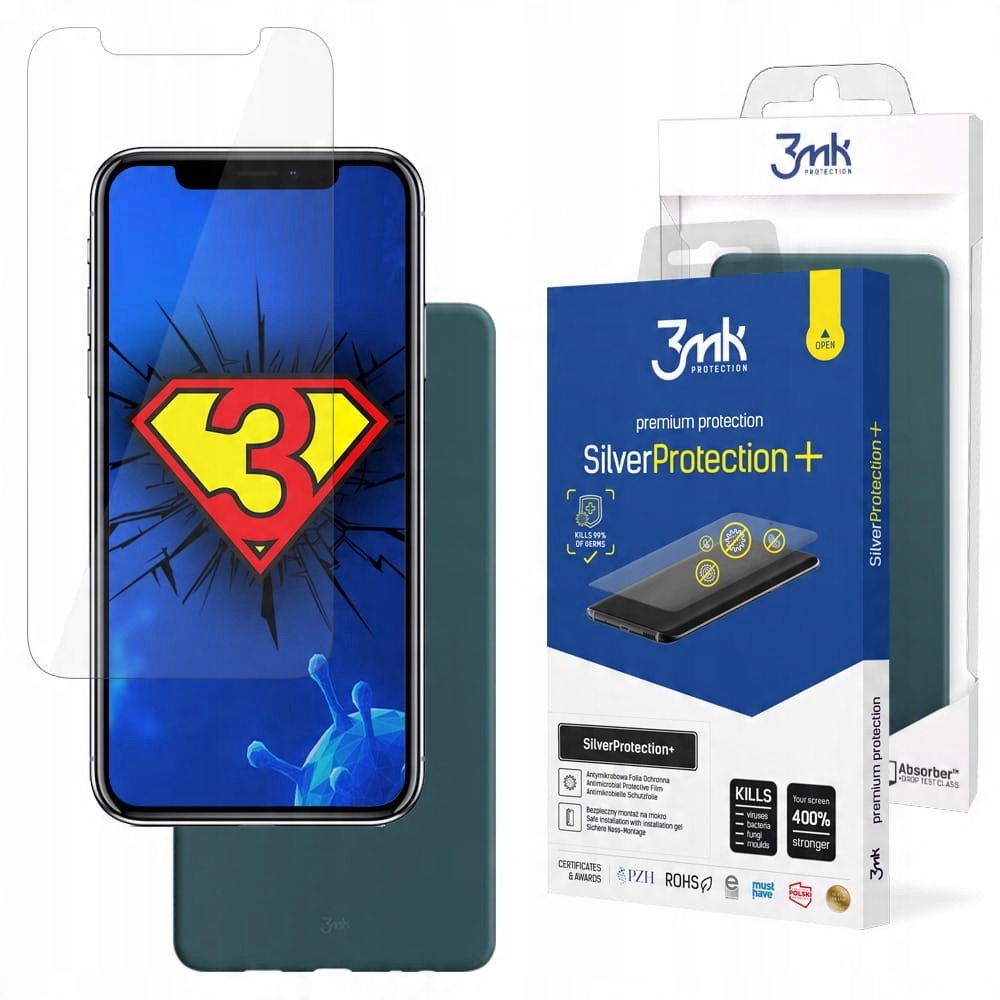 

Zielone odporne Etui + Folia do iPhone X / Xs 3mk