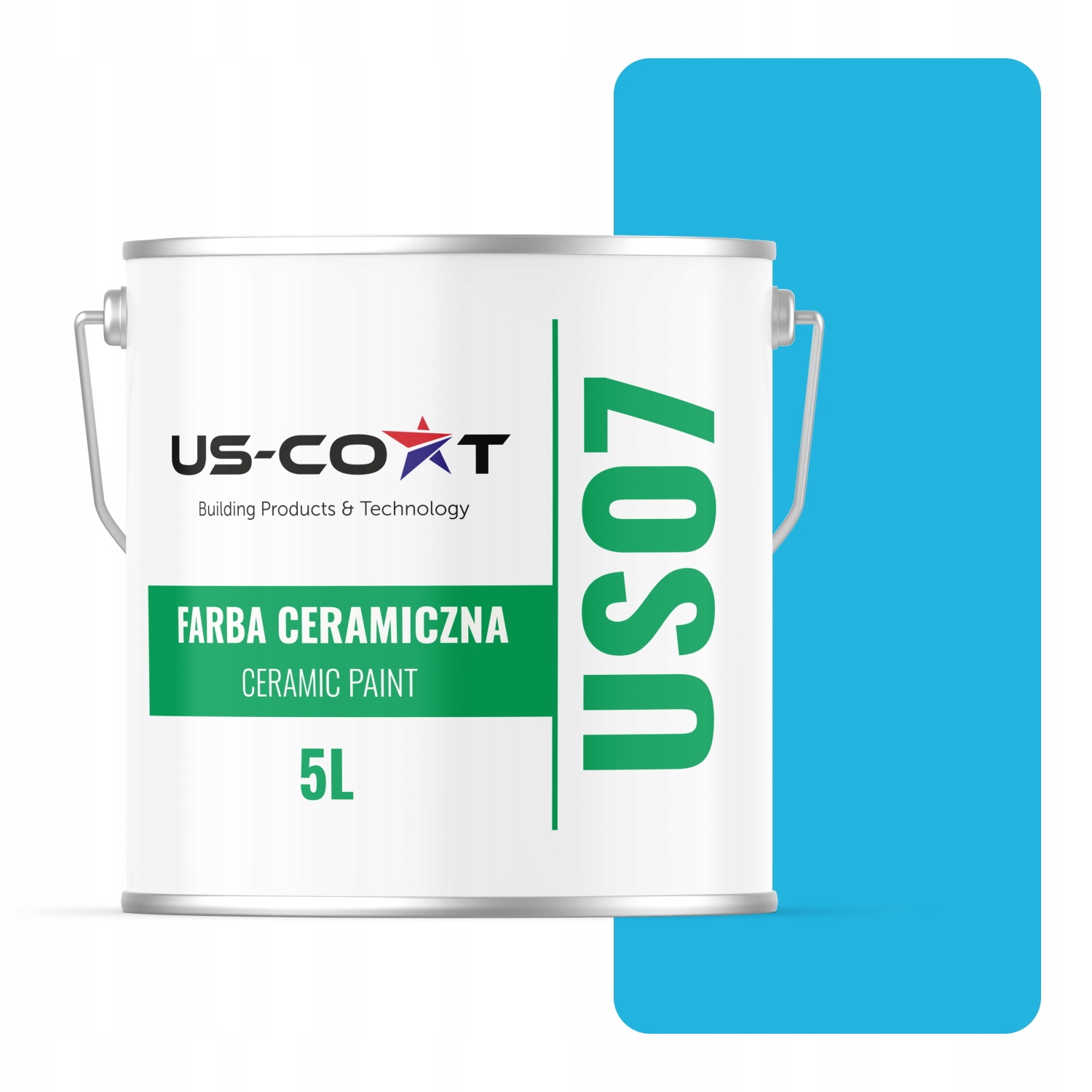 Keramická Farba Modrá H0340 5L Hlboká Matná Na Steny Stropov