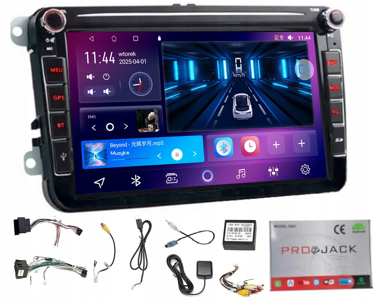 Rádio Navigácia Gps Android Škoda Praktik 2006-2015 Bt Carplay Wifi 4/64GB