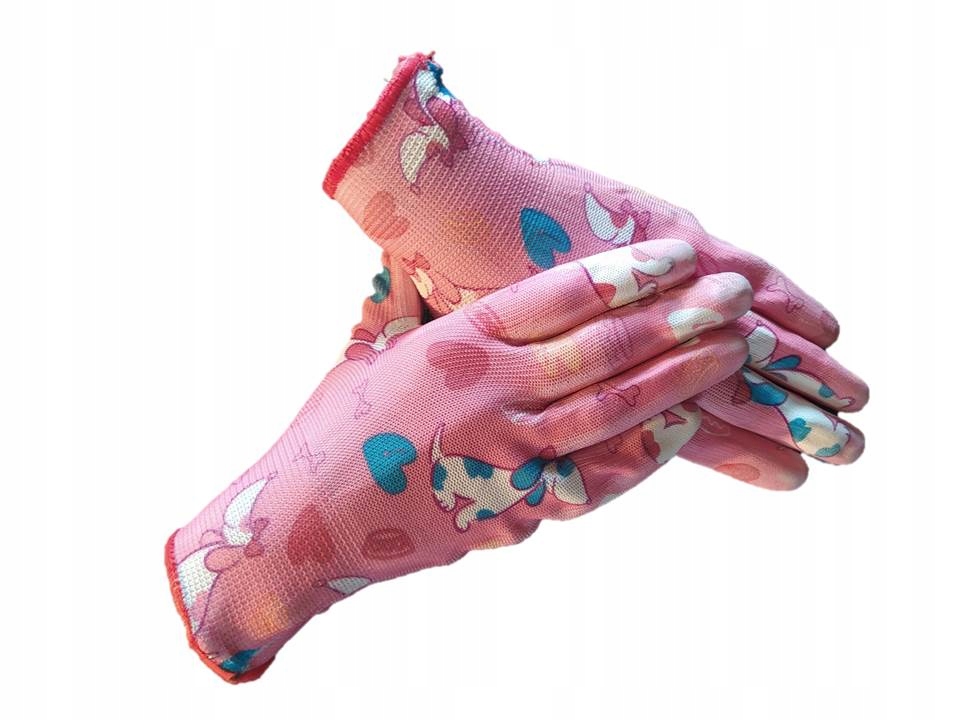 Женские садовые перчатки с покрытием розовый r. 8 универсальное назначение