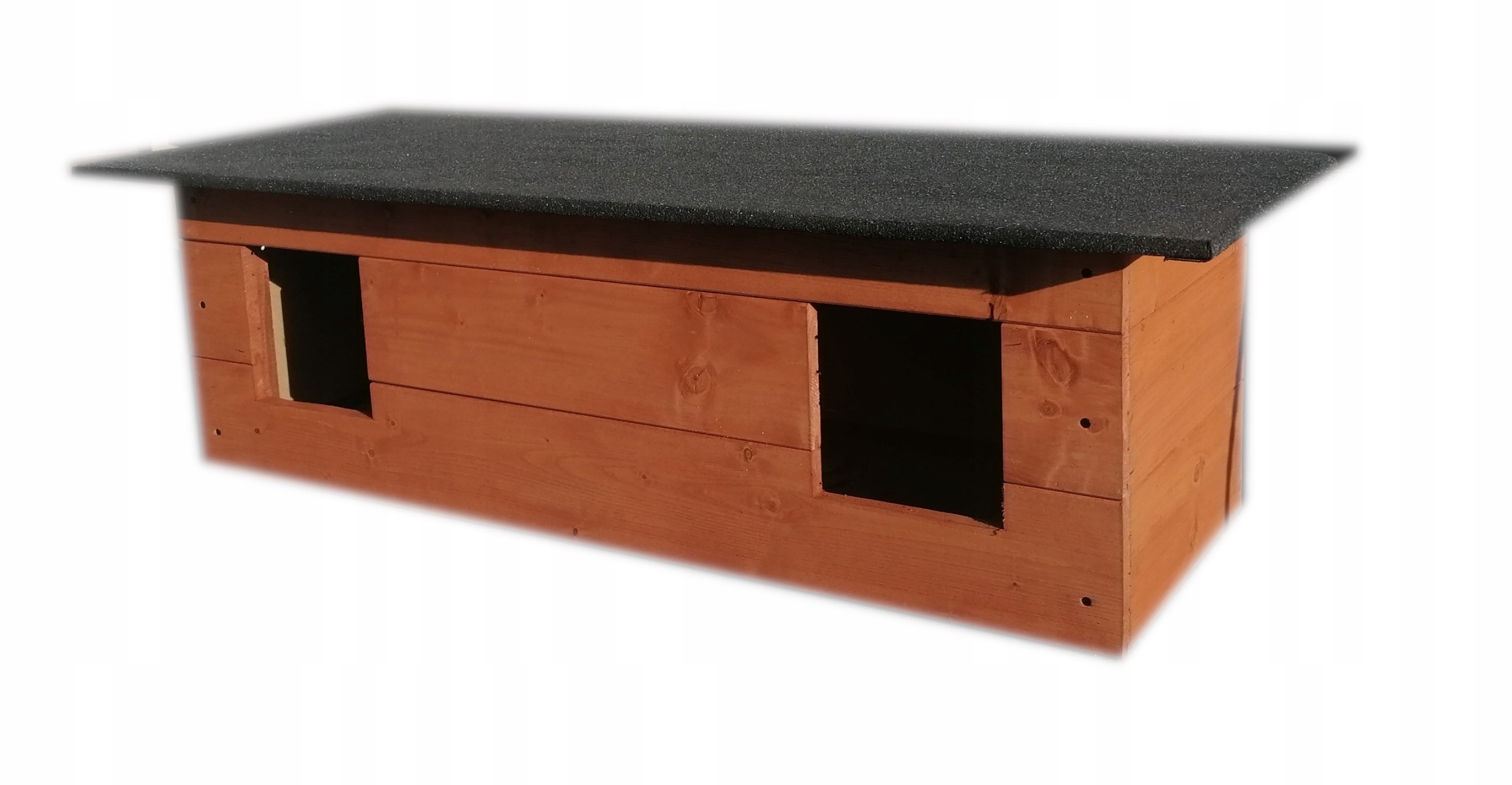 Podwójna buda dla kotów, domek dla kotów, buda dla kota