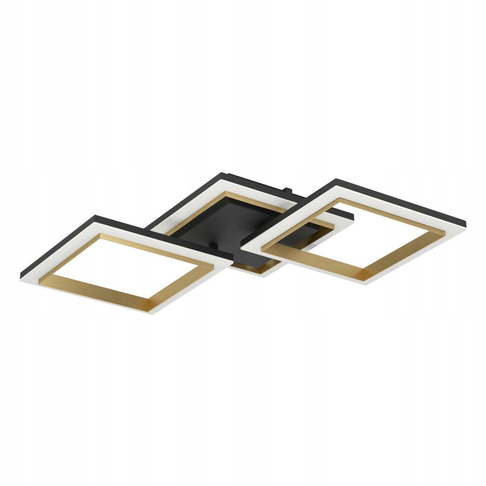 Stropné Led svietidlo Eglo Calliera čierna/mosadz 20W 2500lm 4000K stmievateľné