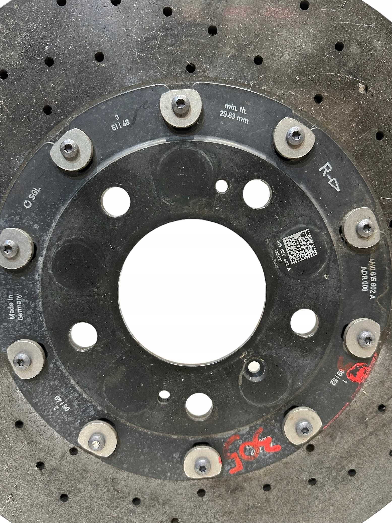 LAMBORGHINI URUS rear disc brake disc RH 4M0615602A