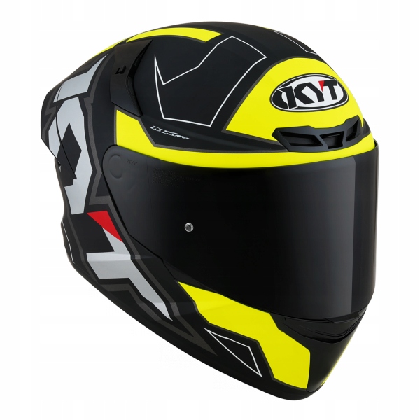 Kask Motocyklowy Kyt Tt-course Electron matowy czarny/żołty M