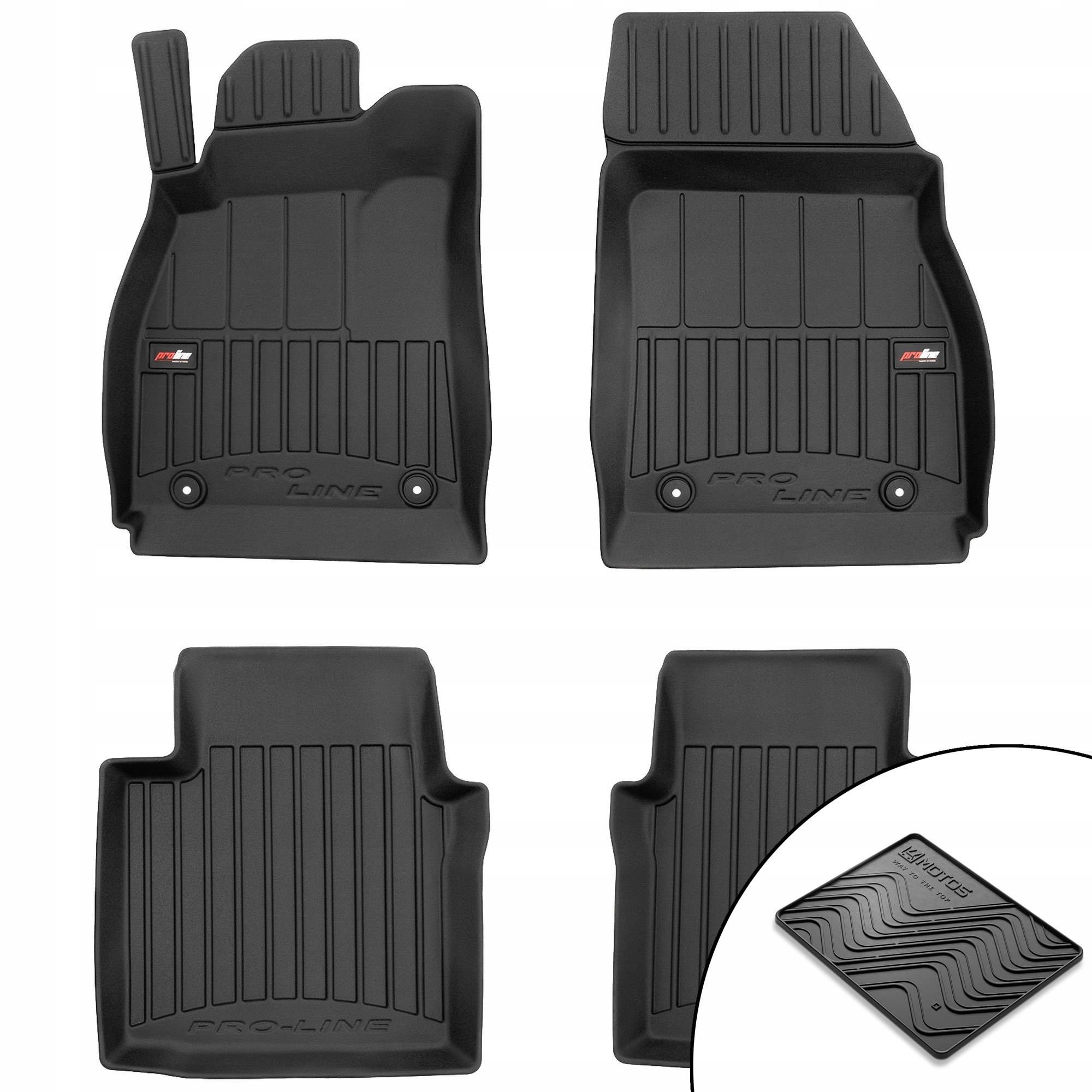 Gumové koberce 3D Saab 9-5 II 2010-2012 podložka bonus
