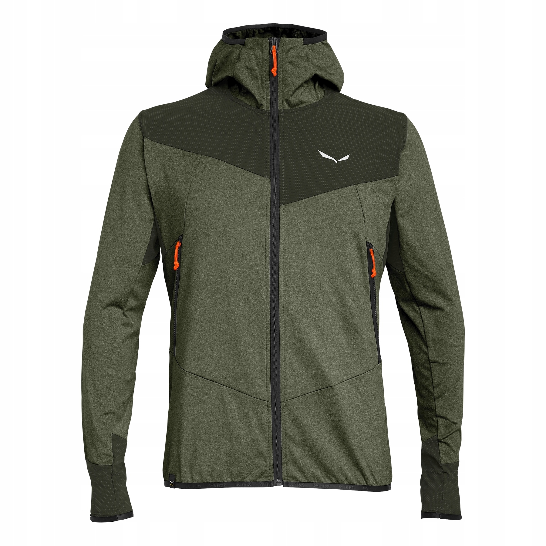 Bluza z kapturem męska Salewa Agner Hybrid zielona 00-0000027371_5286 r S