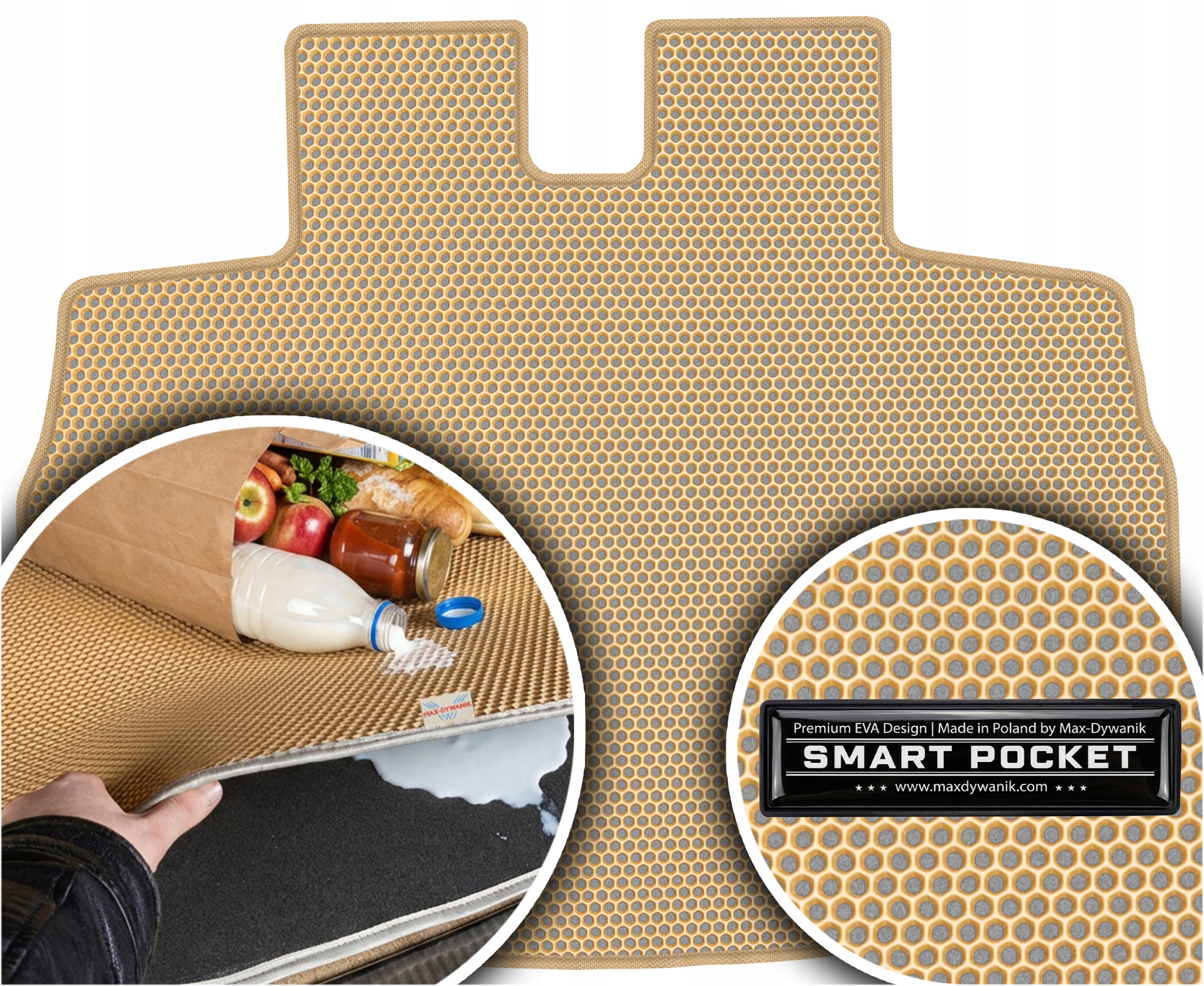 Vw Golf VI Cabrio 2008-2012 Vložka do kufru Eva Smart Pocket Béžová