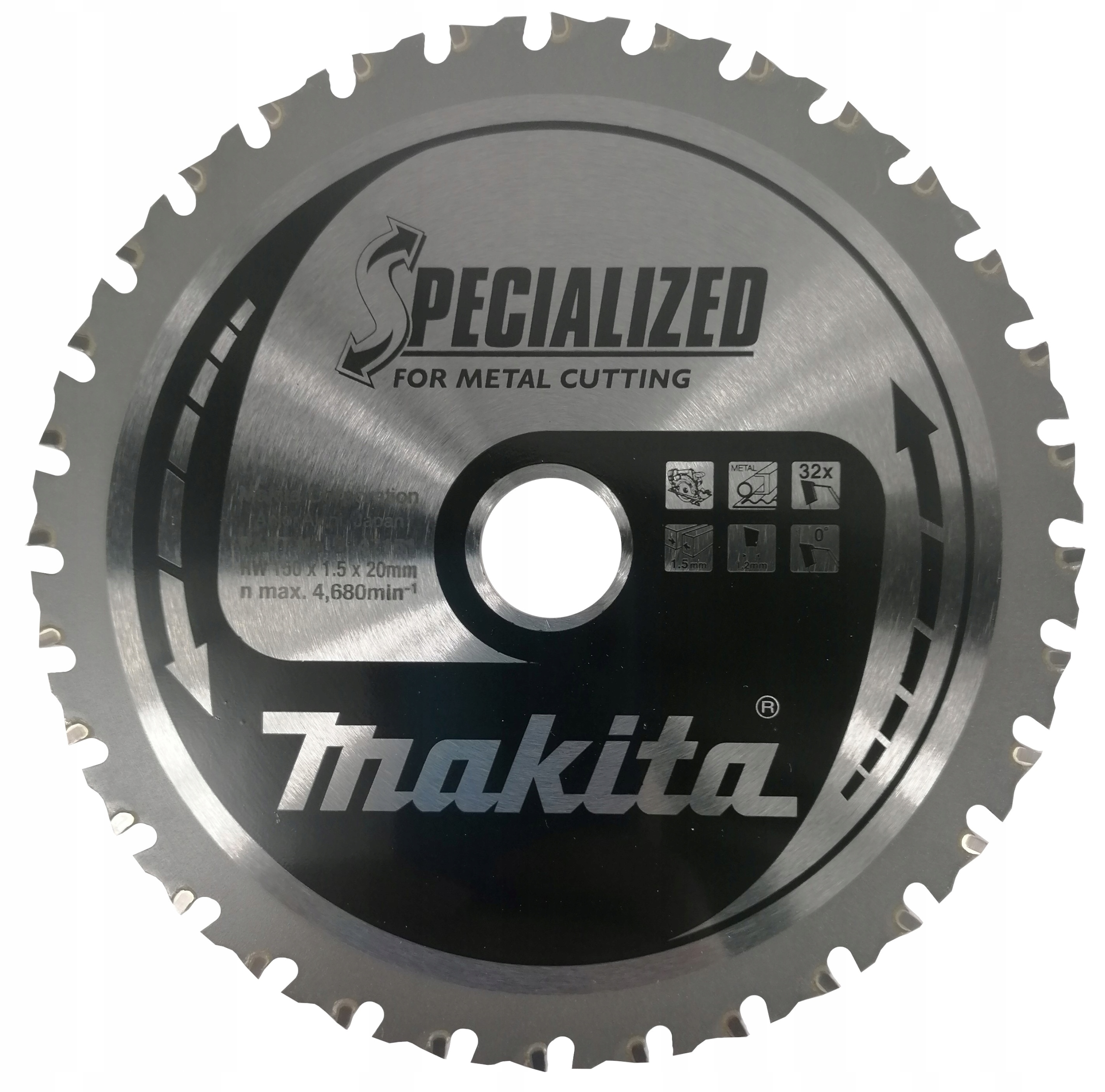 

Makita B-47151 tarcza tnąca do metalu 150x20mm