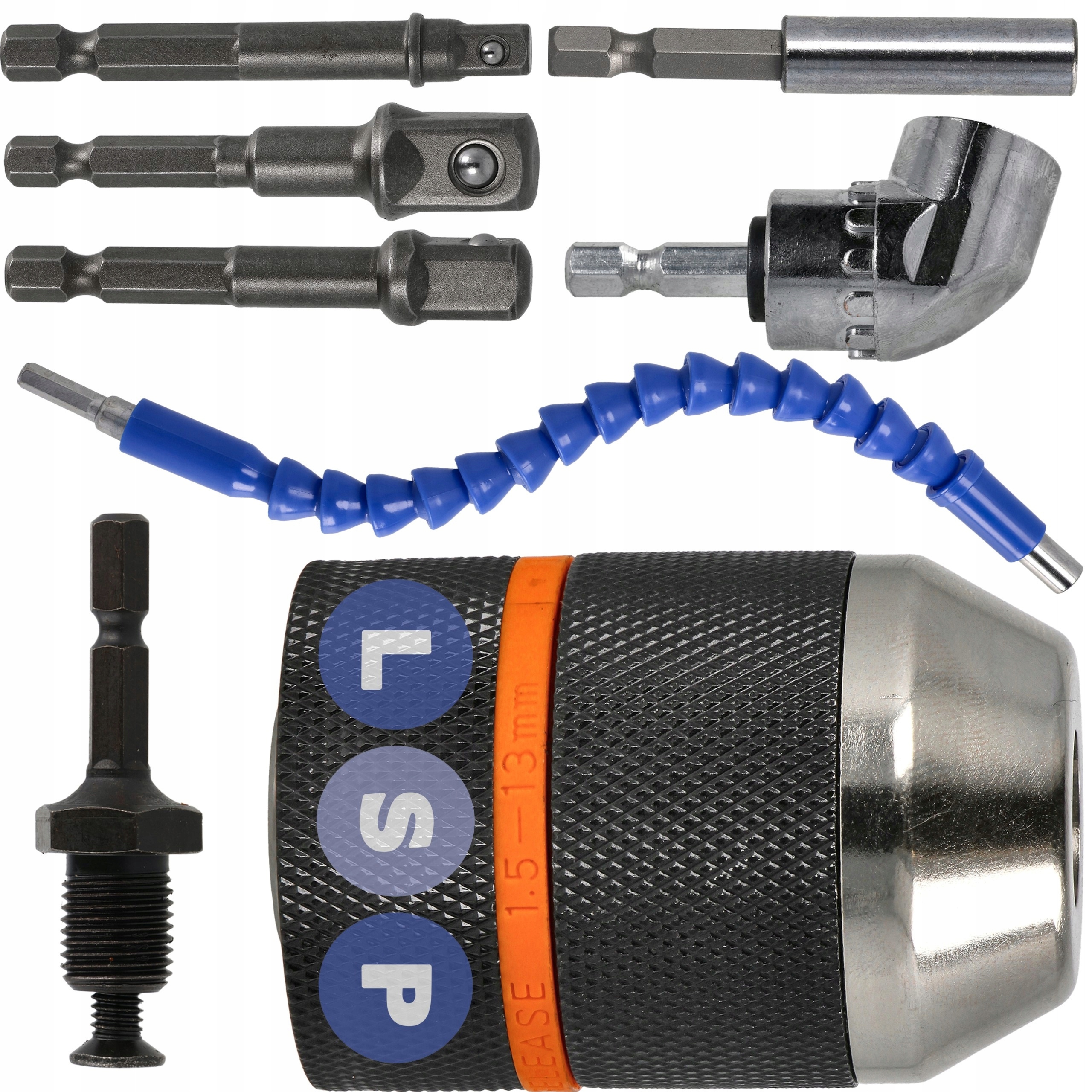 UCHWYT WIERTARSKI 12 FUTERKO DO WIERTARKI ADAPTER HEX SAMOZACISKOWY