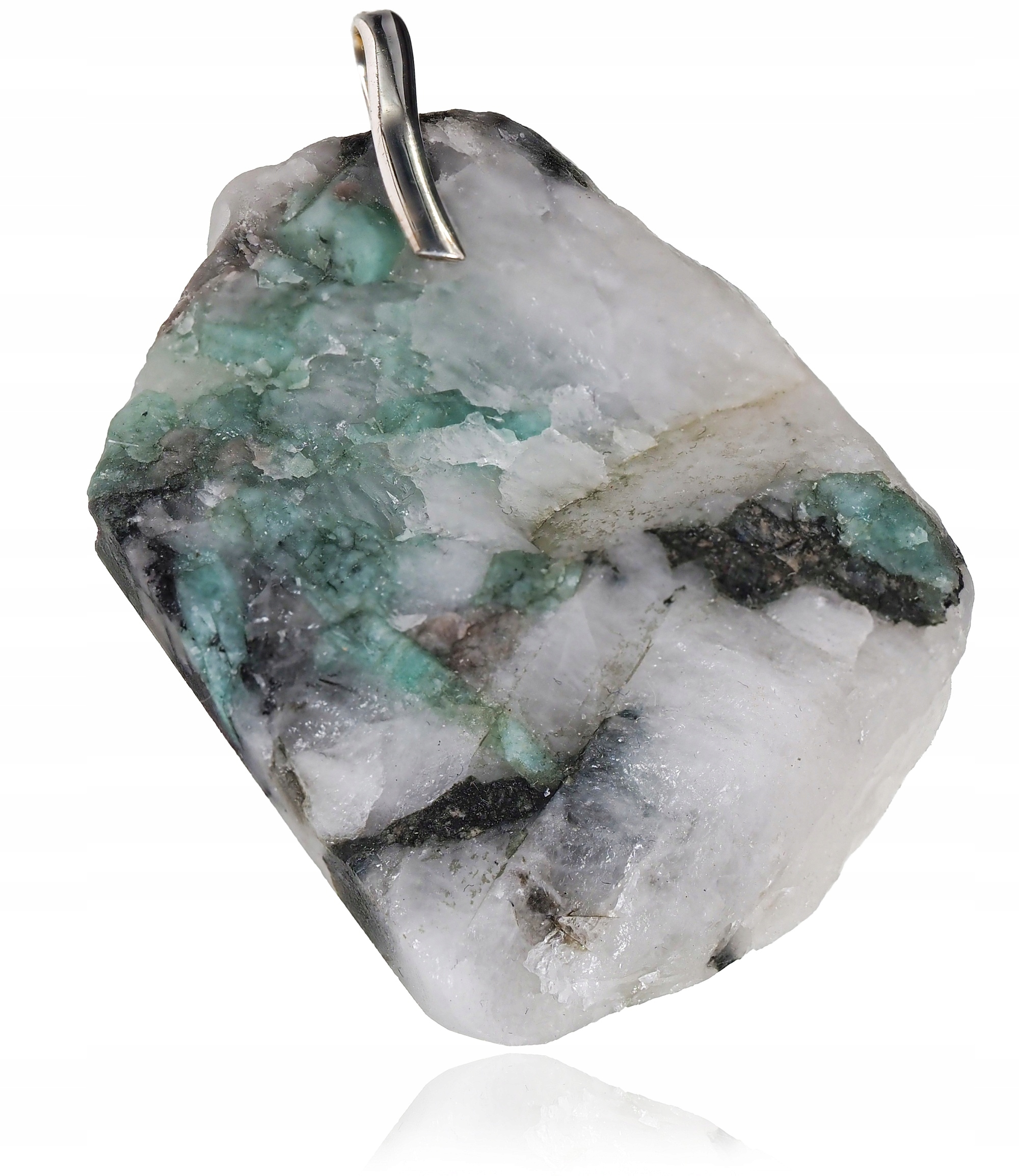 Smaragd Přírodní Přívěsek Stříbro 925 Certifikát Unikát