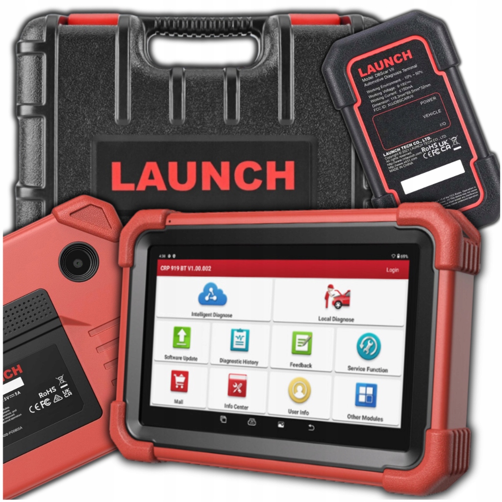 Launch CRP919XBT Diagnostické Rozhranie Nový Model 23/24 Poľský Bluetooth
