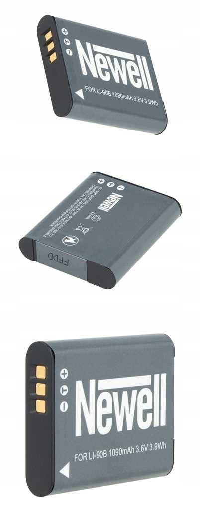 ŁADOWARKA+2 AKUMULATORY NEWELL DO OLYMPUS LI-90B Stan opakowania oryginalne