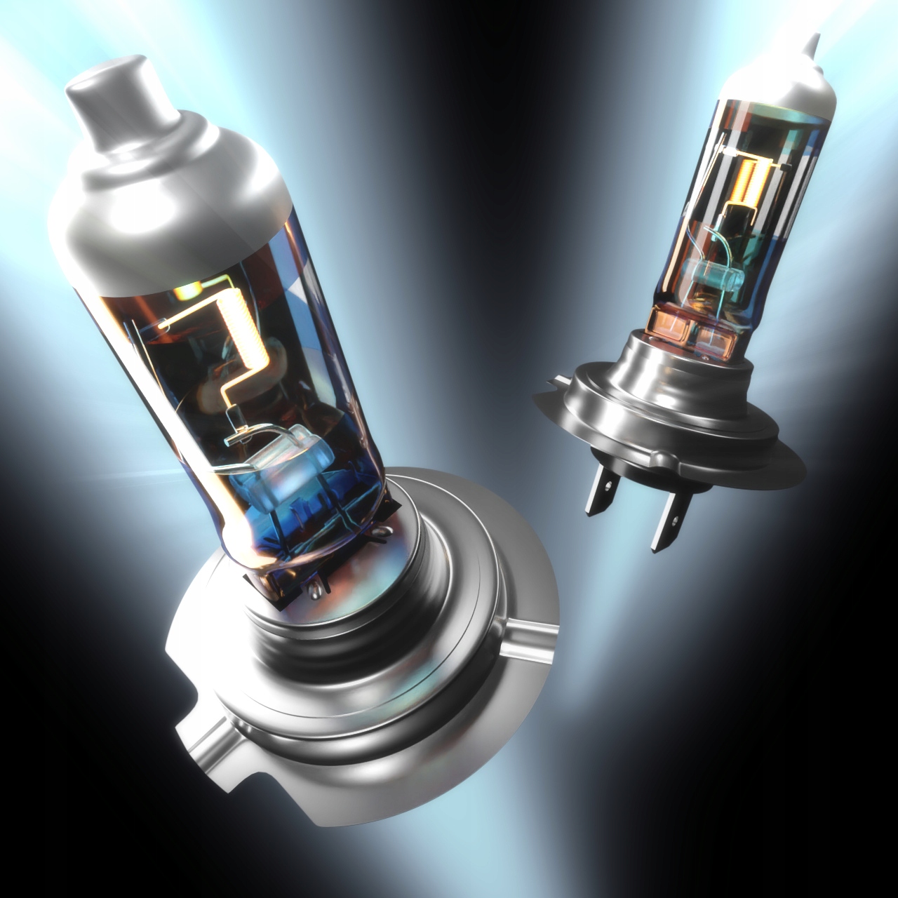 Luces - bombillas - H7 Blue Laser - PX26D - 12V 55W